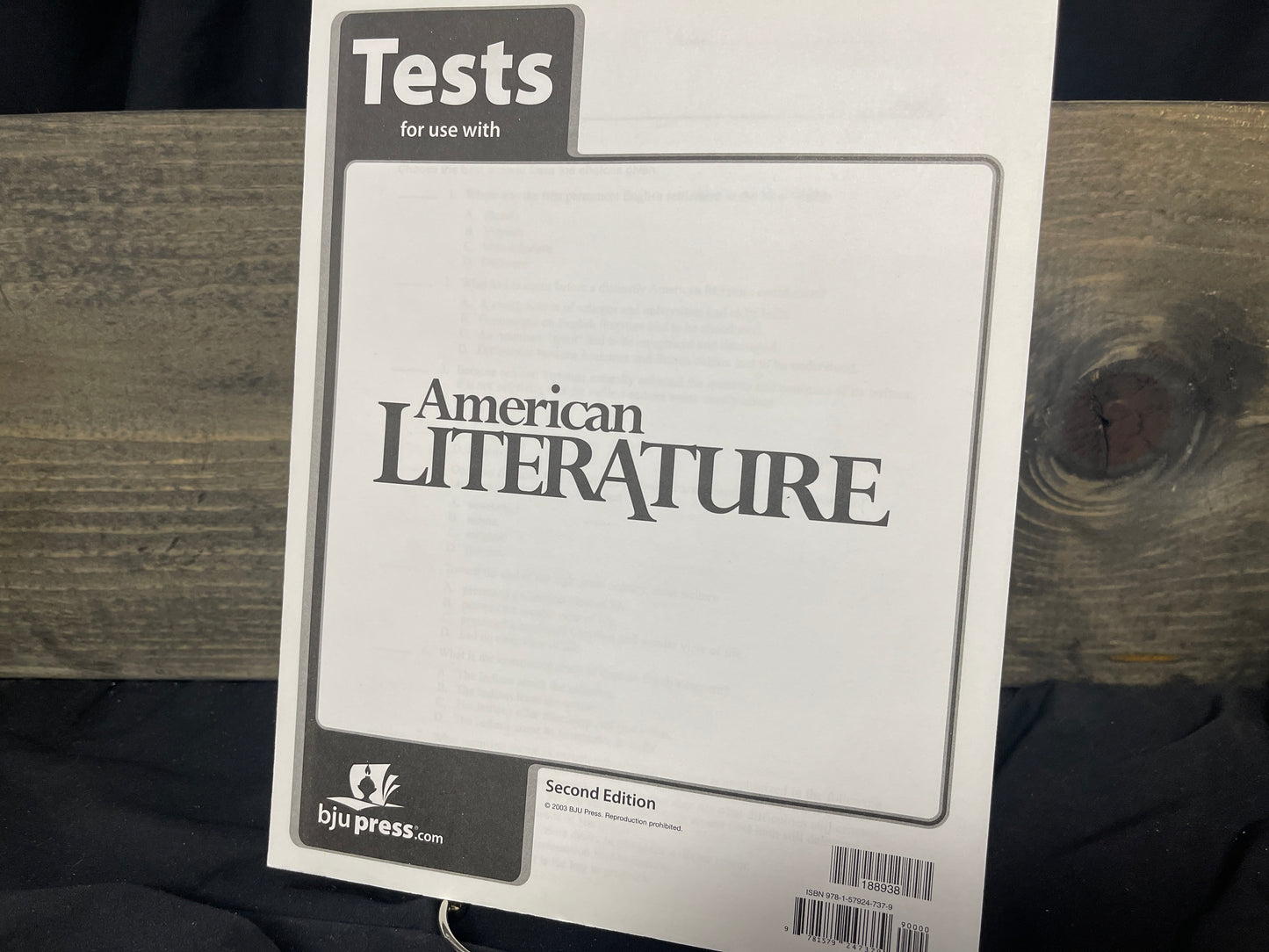 American Literature second ed tests