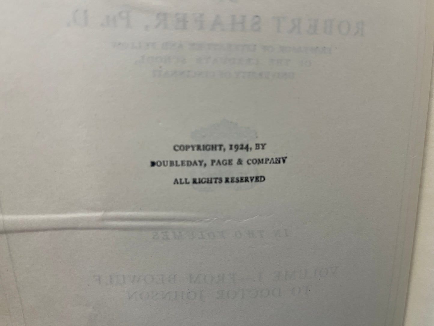 From Beowulf to Thomas Hardy – Volume I