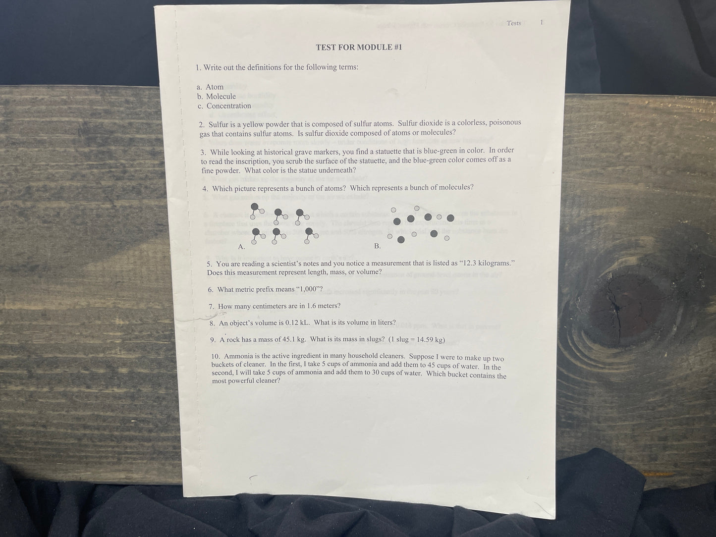 Physical Science tests second ed