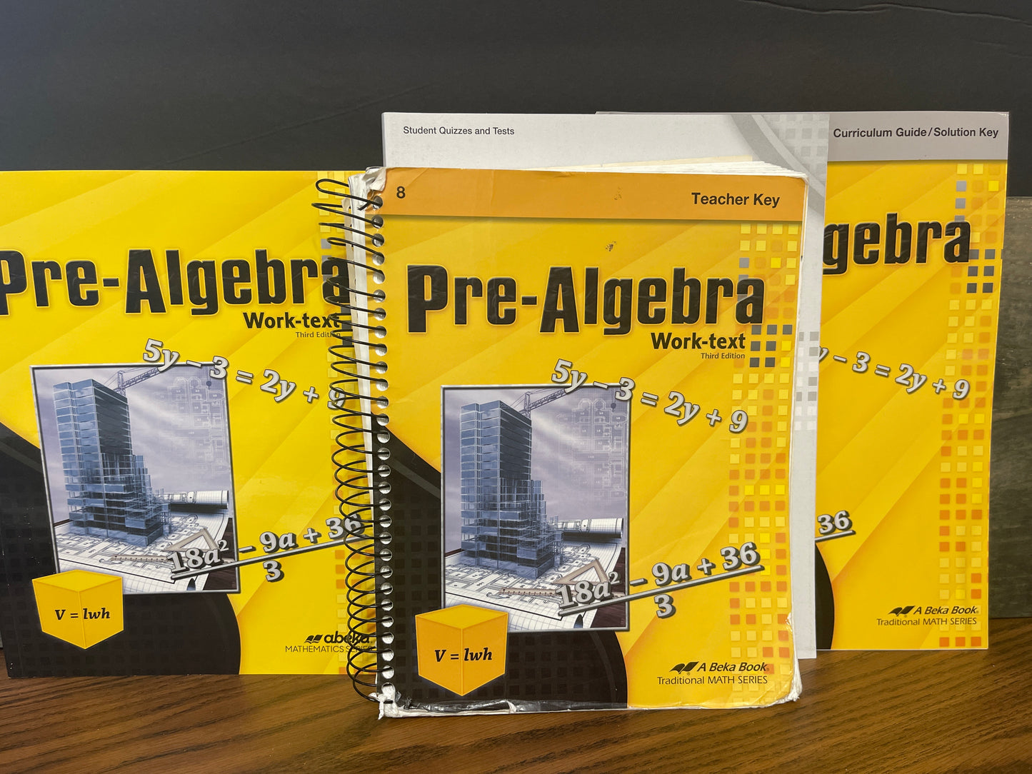Pre-Algebra set third ed