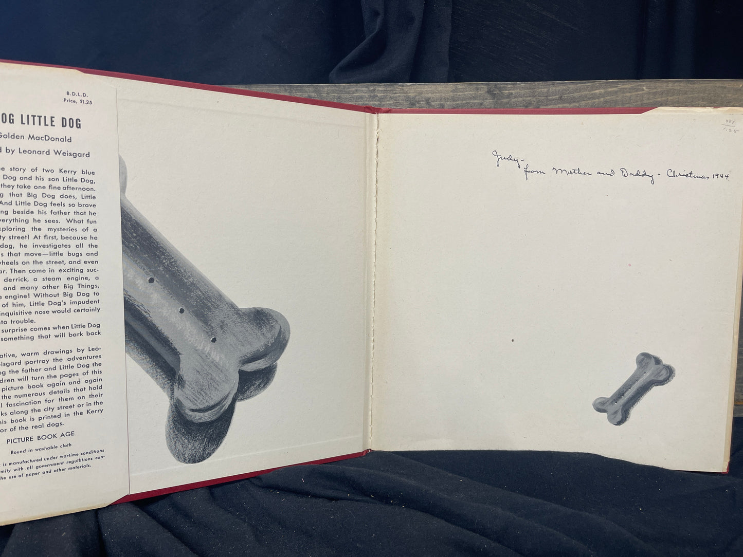 Big Dog Little Dog earlys 1940s printing with jacket