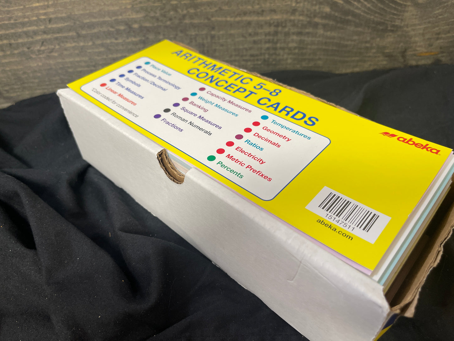 Arithmetic 5-8 concept cards