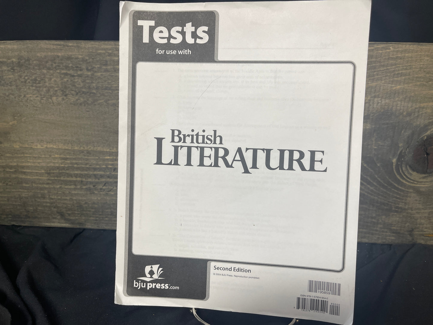 British Literature second ed tests
