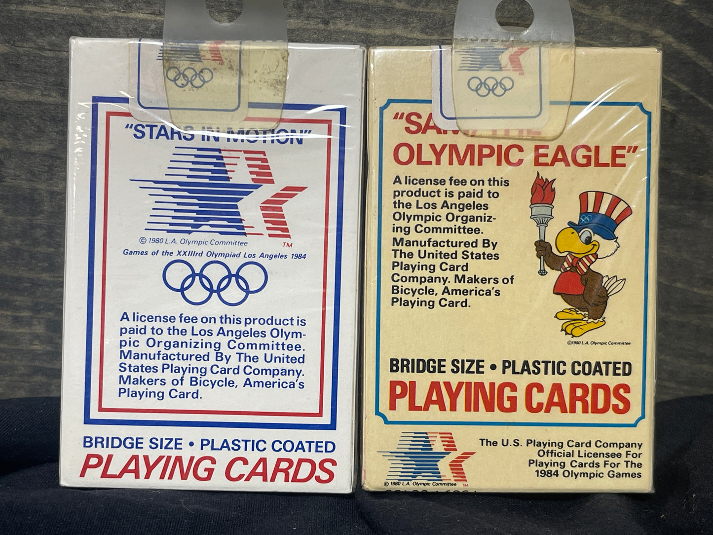 Olympic and Stars in motion playing cards sealed