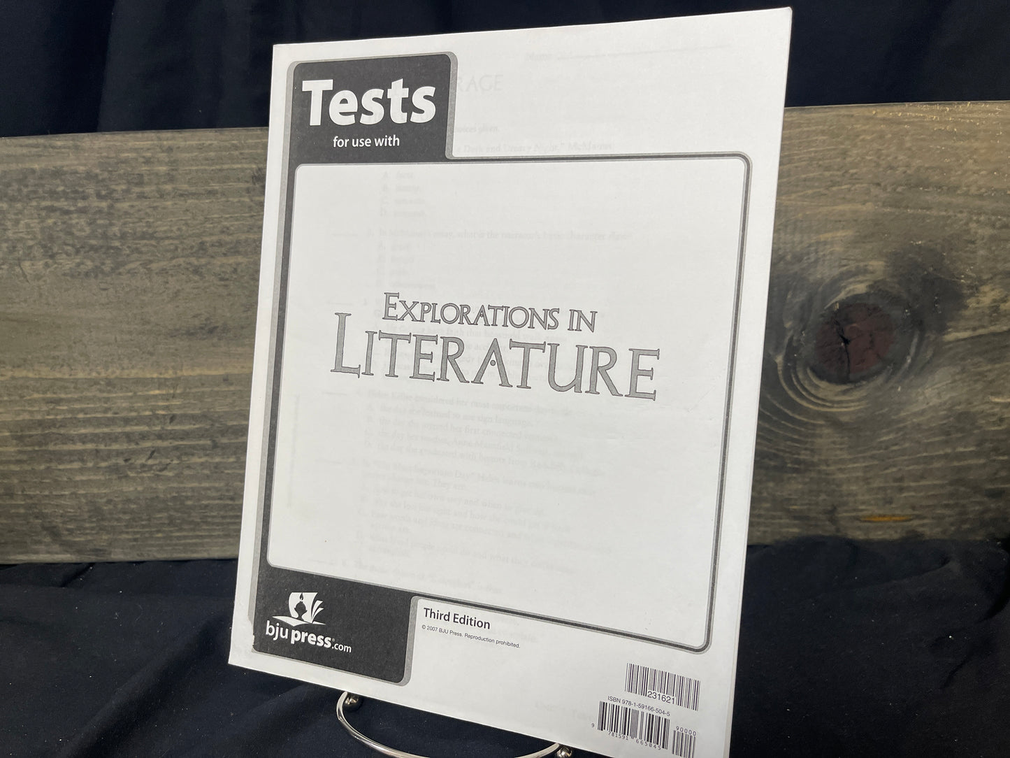 Explorations in Literature third ed tests