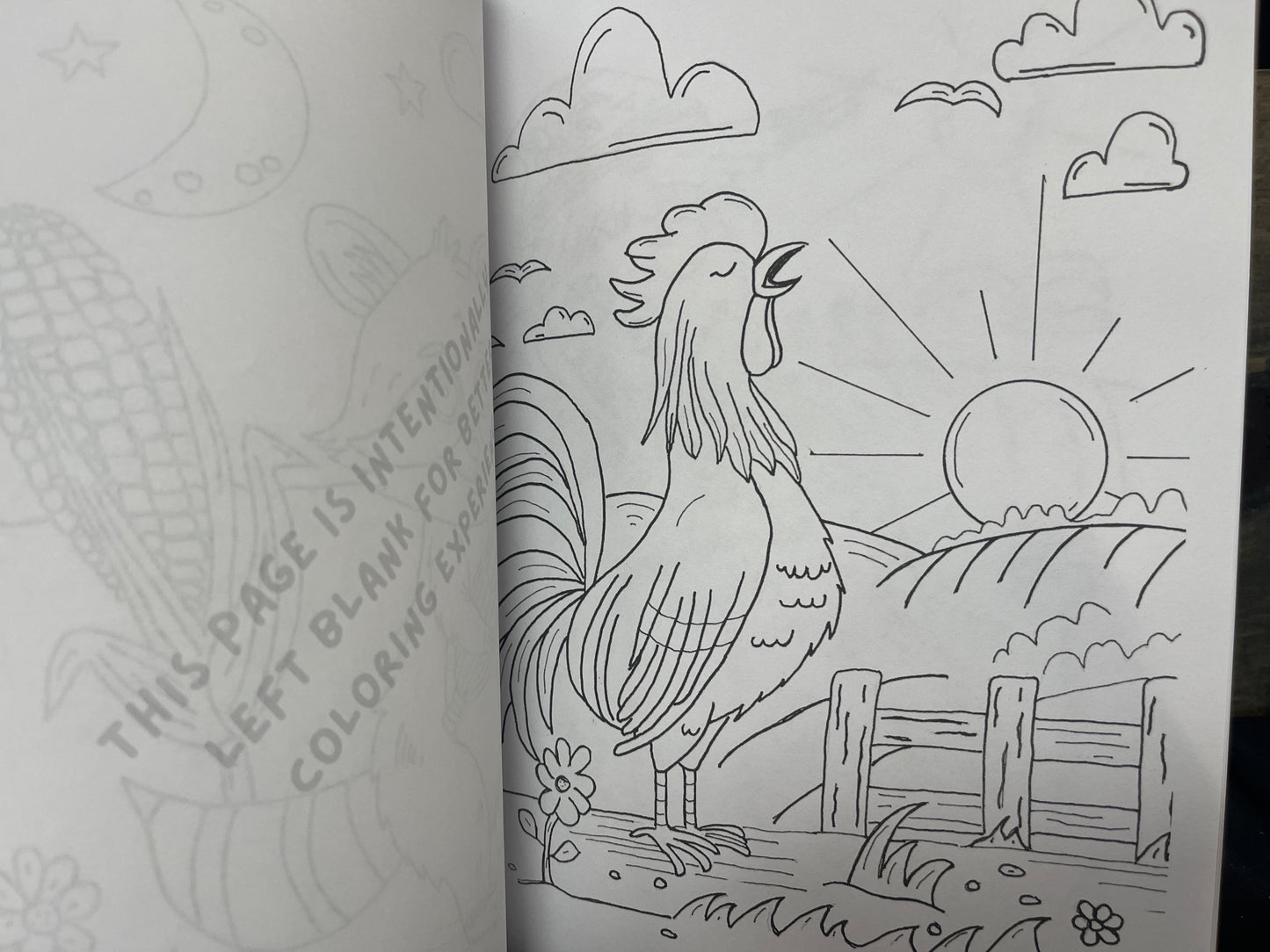 Critter Creations Volume One: Critters around a farm Hand-Drawn Coloring Book