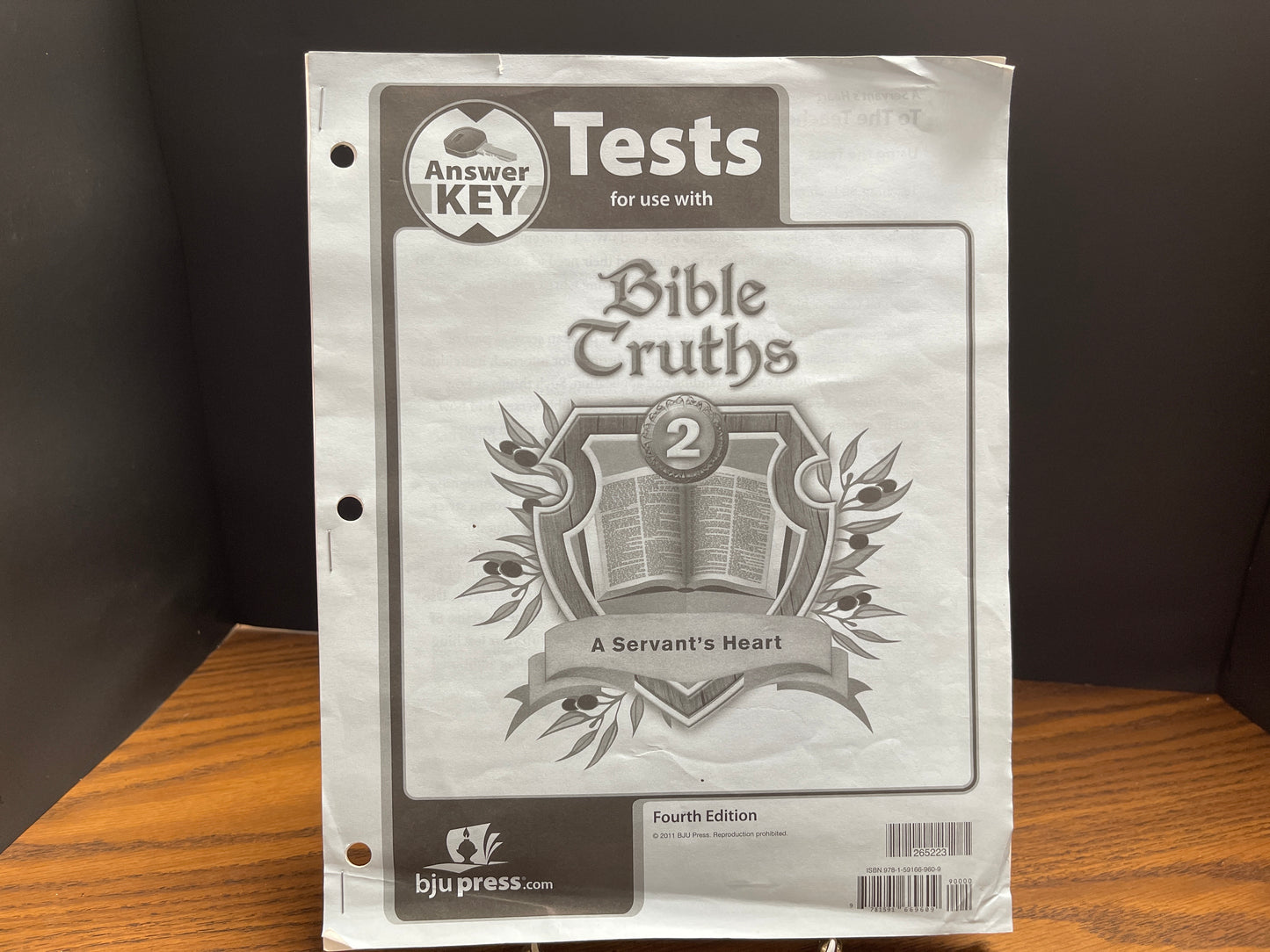 Bible Truths 2 fourth ed tests answer key