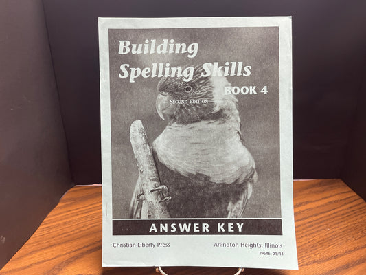 Building Spelling Skills answer key second ed book 4