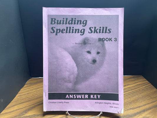 Building Spelling Skills book 3 second ed answer key