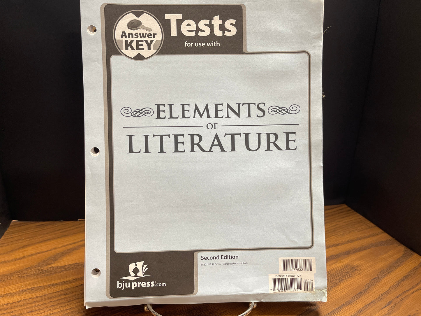 Elements of Literature second ed tests answer key