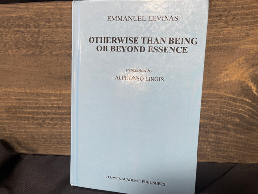 Otherwise Than Being or Beyond Essence