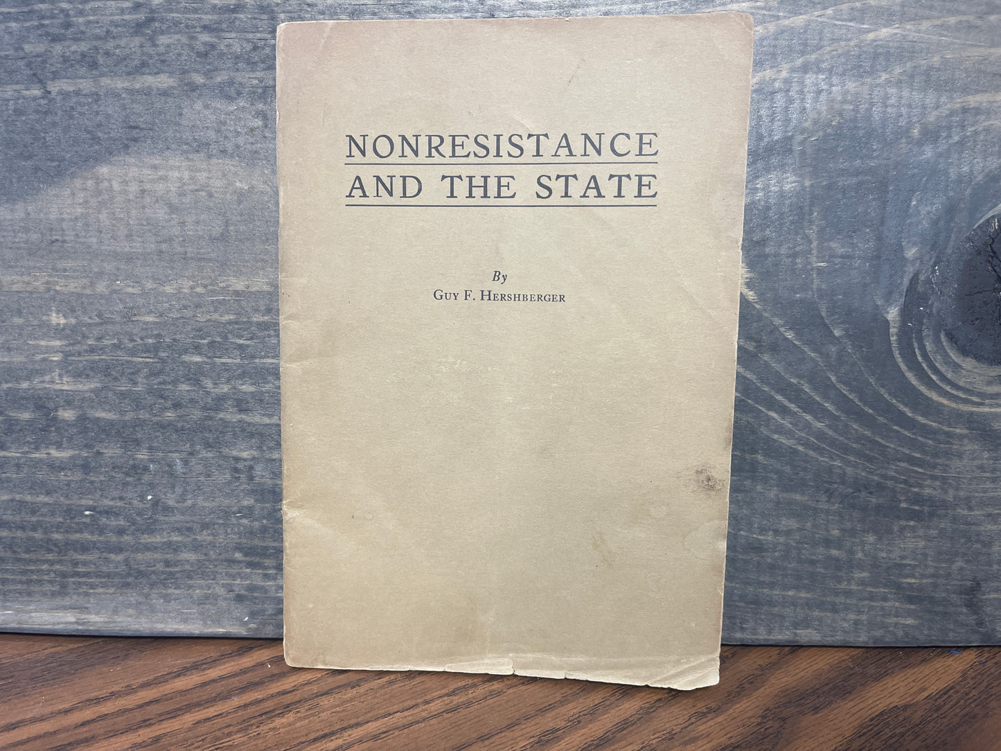 Nonresistance and the State