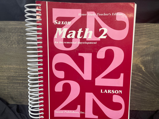 Saxon Math 2 teacher's edition