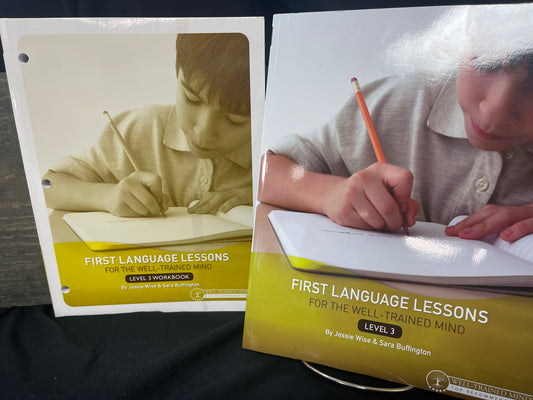 First Language Lessons level 3 student/teacher set