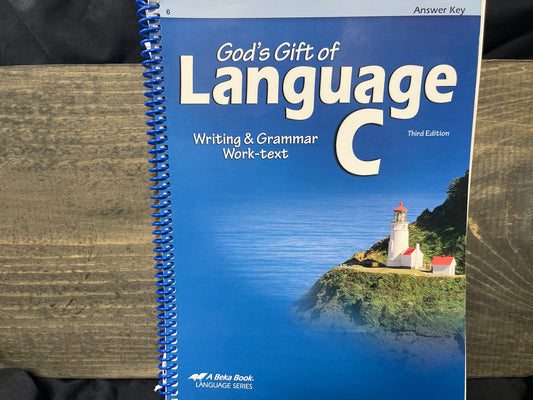 God's Gift of Language C Answer Key first ed