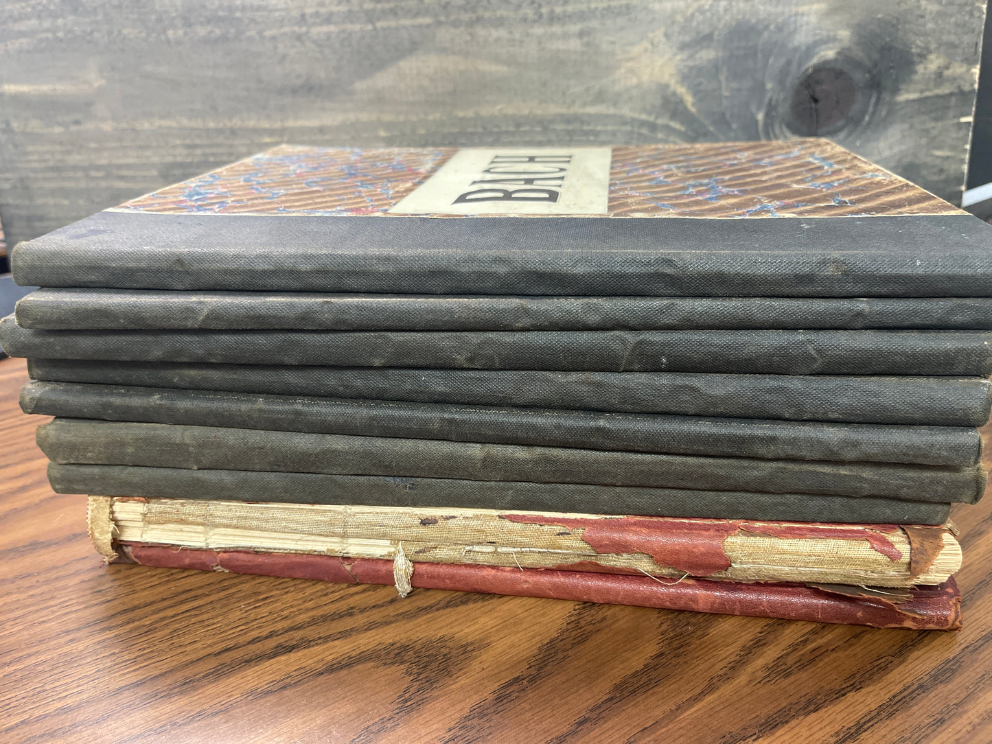 Lot of 9 antique piano music books