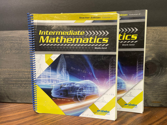 Intermediate Mathematics Teacher Ed first ed Vol 1&2