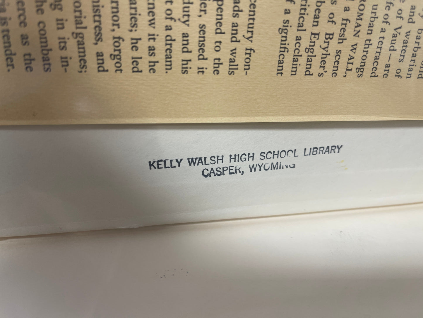 Roman Wall – Bryher – 1954 Pantheon Hardcover Ex-Library Historical Novel