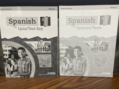 Spanish 1 Quiz and Test and Key volume 1 and volume 2
