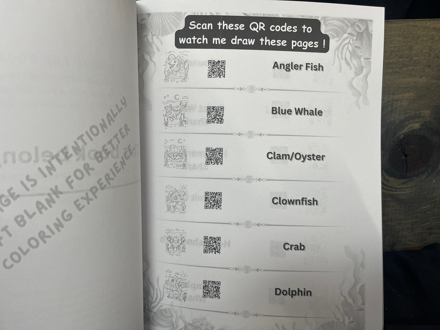Critter Creations Volume Two: Ocean Critters Hand-Drawn Coloring Book