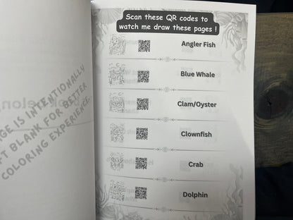 Critter Creations Volume Two: Ocean Critters Hand-Drawn Coloring Book