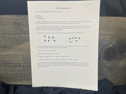 Physical Science tests second ed