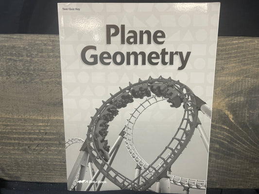 Plane Geometry Test and Quiz Key