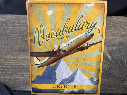 Vocabulary: Level E Teacher's Ed third ed