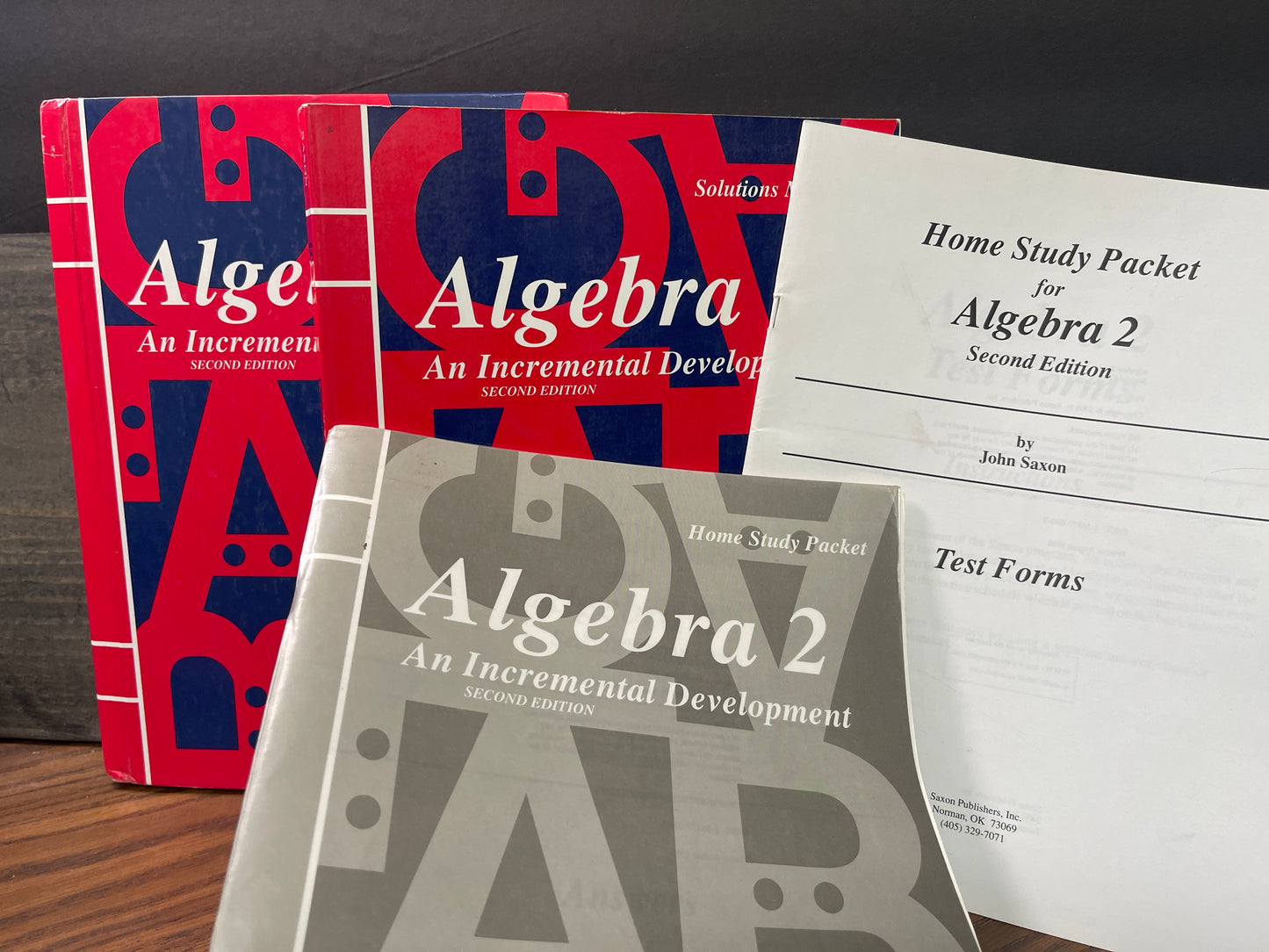 Algebra 2 second ed set of 4
