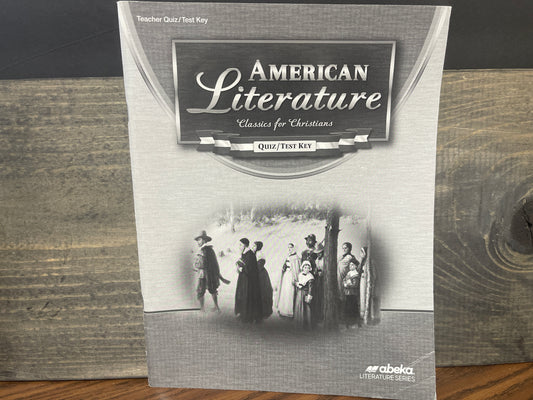 American Literature Quiz and Test Key fourth ed