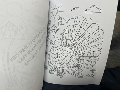 Critter Creations Volume One: Critters around a farm Hand-Drawn Coloring Book
