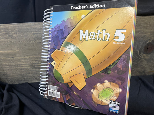 Math 5 third edition teacher with CD