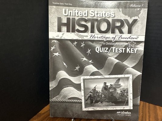 United States History quiz,test key fourth ed volume 1
