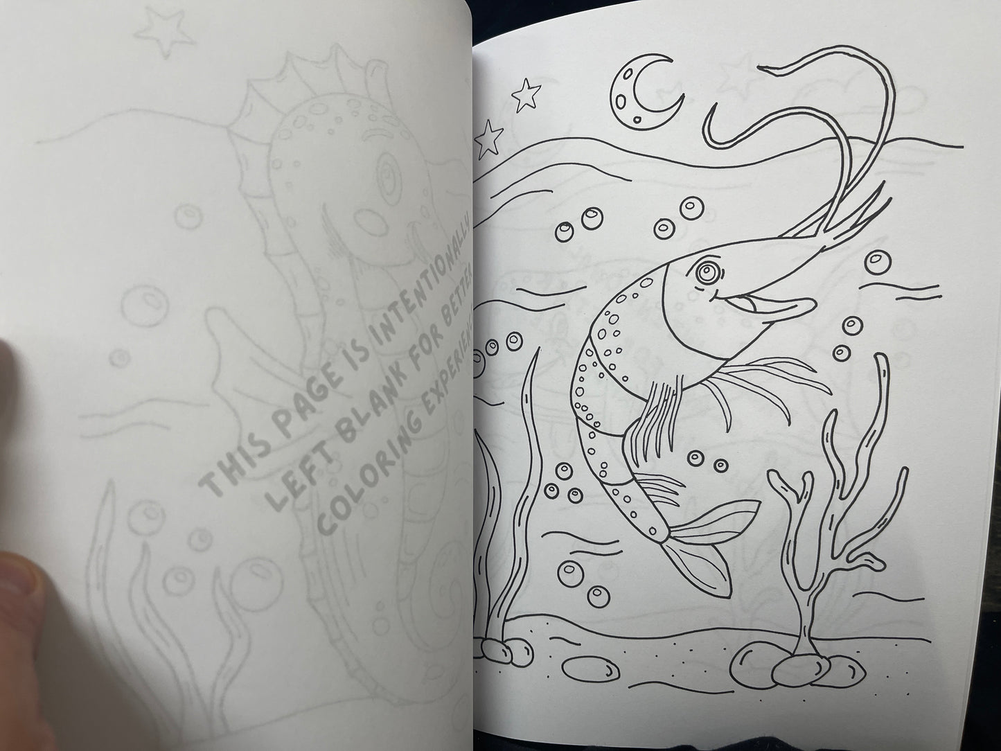 Critter Creations Volume Two: Ocean Critters Hand-Drawn Coloring Book