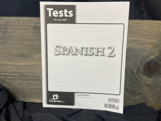 Spanish 2 second ed tests