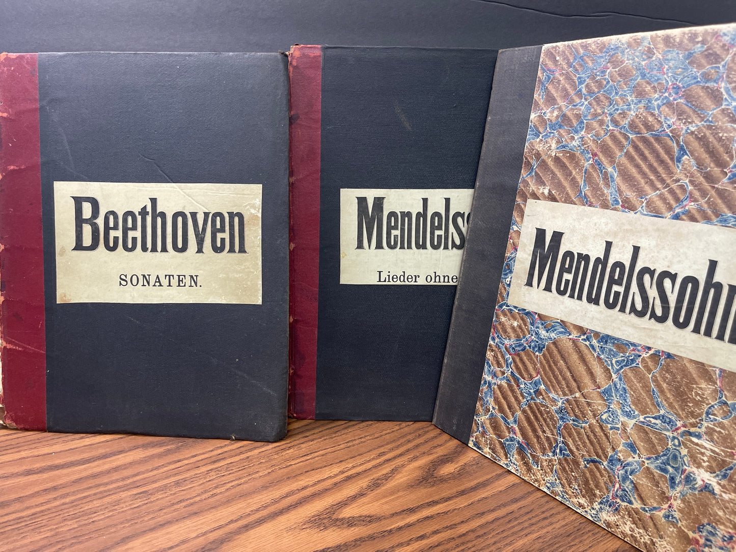 Lot of 9 antique piano music books