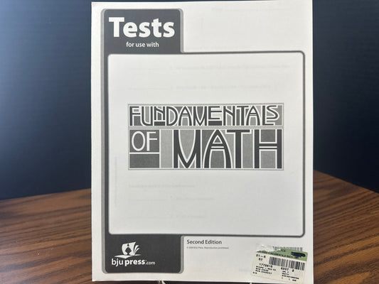 Fundamentals of Math Tests second ed