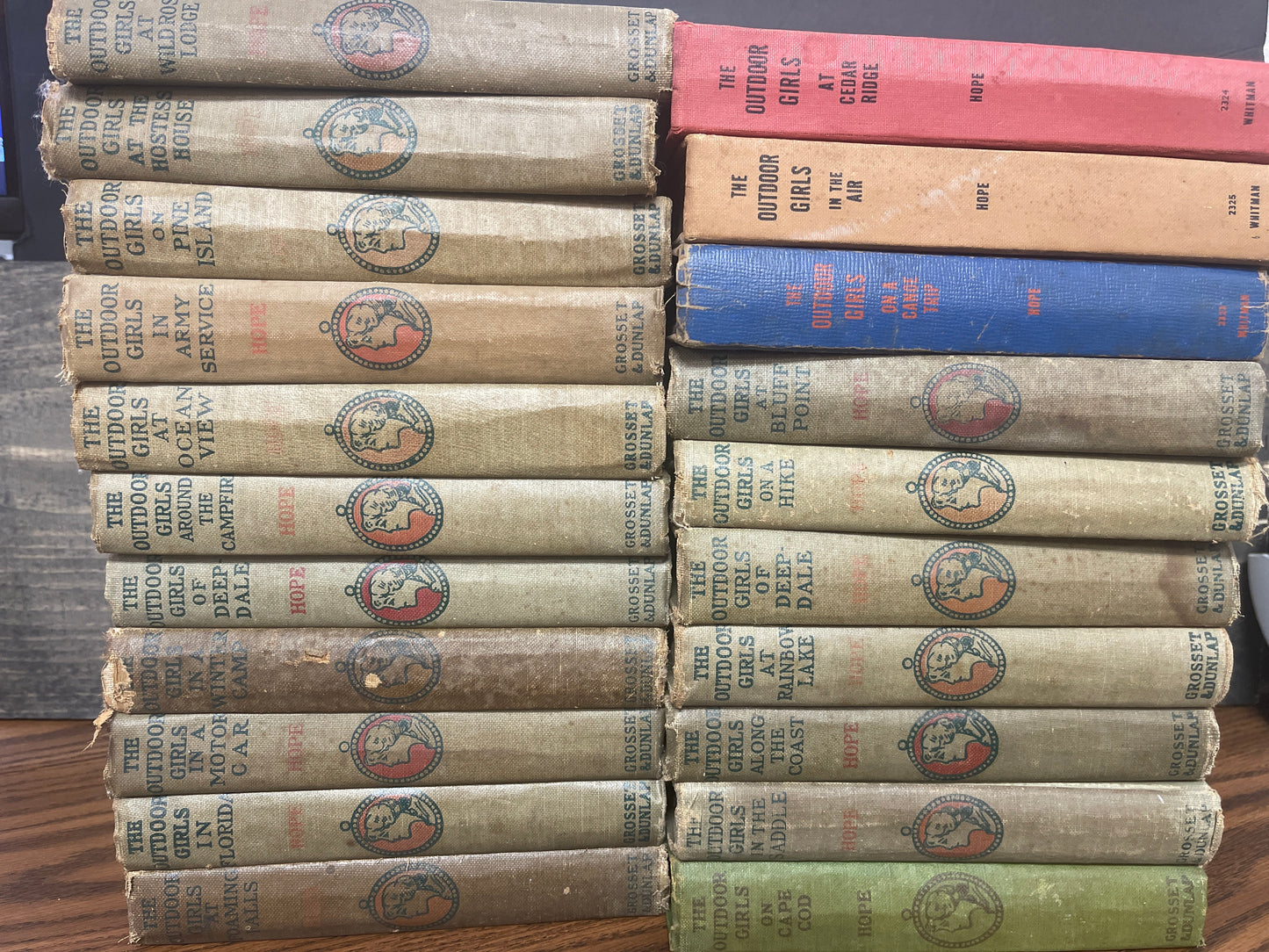 Outdoor Girls vintage series of 21 books