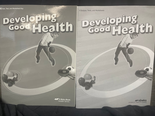 Developing Good Health quiz, test, and worksheet with key set third ed