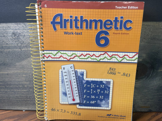 Arithmetic 6 Teacher Ed fourth ed