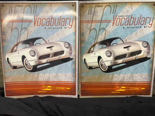 Vocabulary: Level F Student Text and Teacher's ed