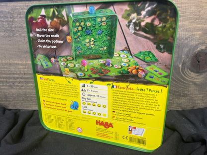 Snail Sprint Snail Racing Dice Magnetic Board Game Children HABA Complete