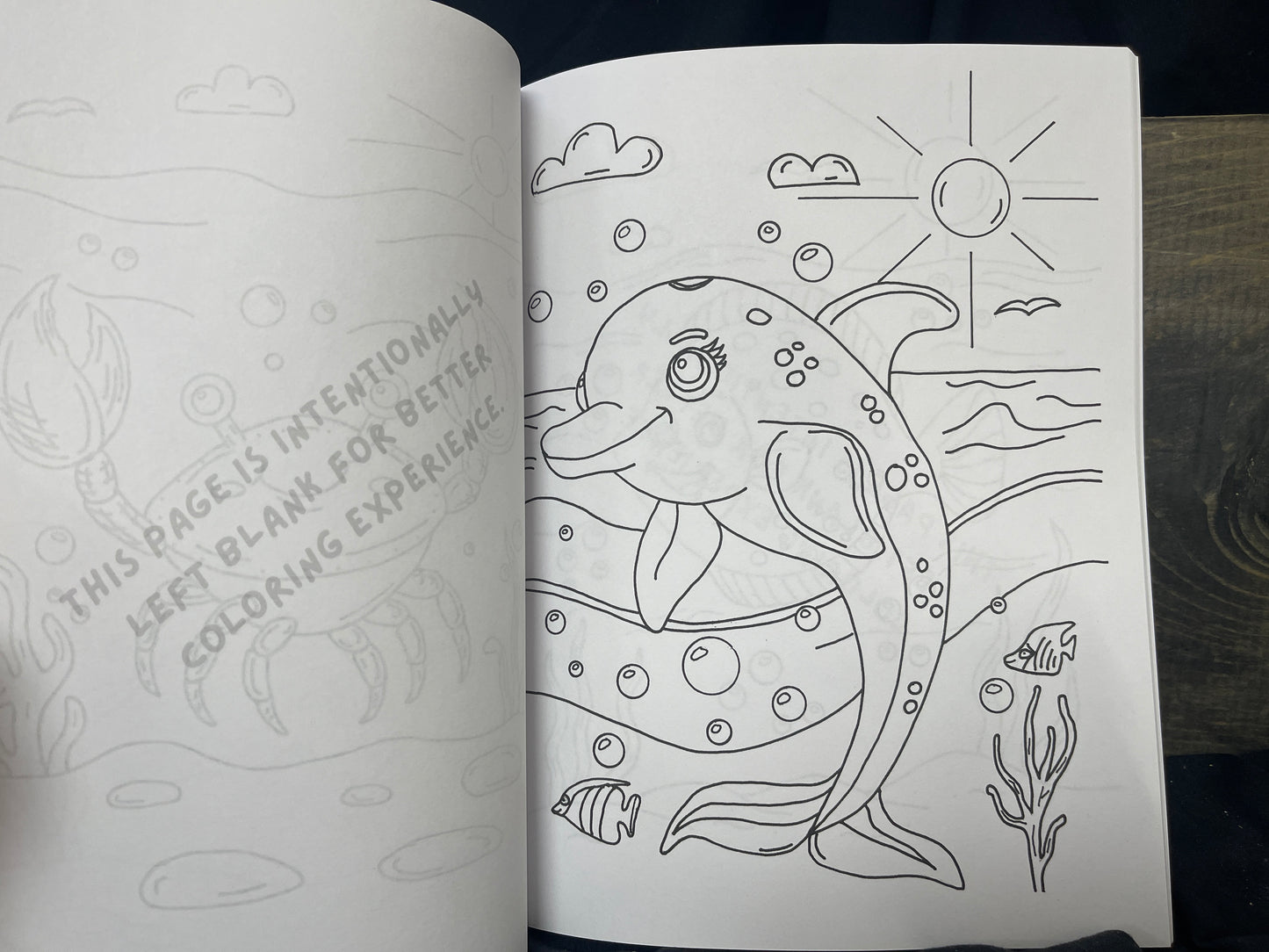 Critter Creations Volume Two: Ocean Critters Hand-Drawn Coloring Book