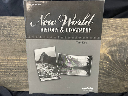 New World History and Geography Test Key fourth ed