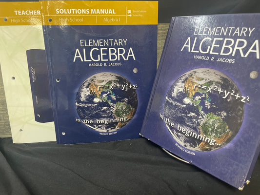 Jacobs Elementary Algebra set - Masterbooks