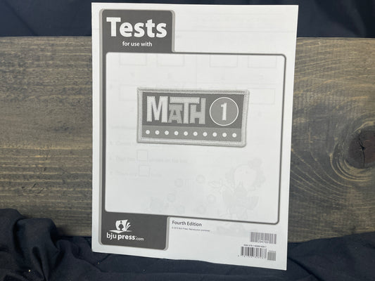 Math 1 Tests fourth ed