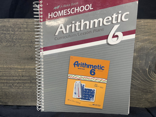Homeschool Arithmetic 6 Curriculum Lesson Plans first ed