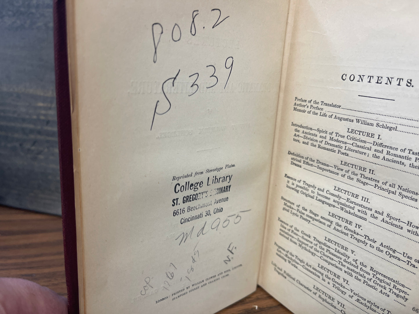 Lectures on Dramatic Art and Literature