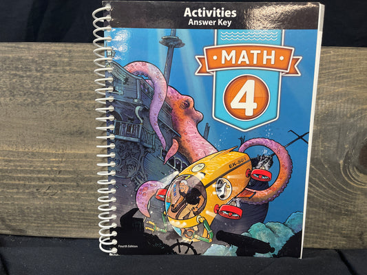 Math 4 Student Activities Answer Key fourth ed