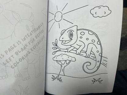Critter Creations Volume Three: African Critters Hand-Drawn Coloring Book